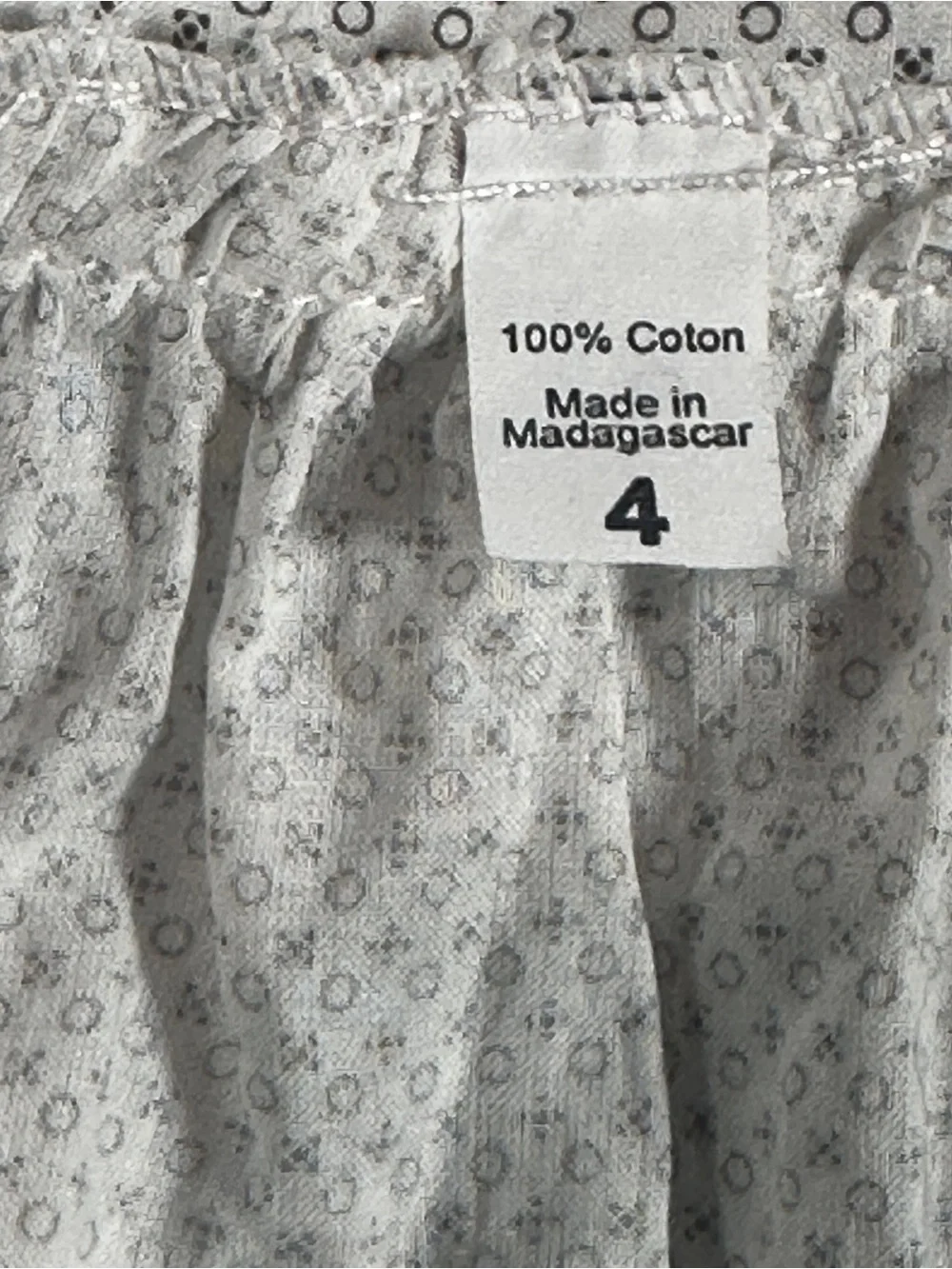 Vintage Style Smocked Cotton Floral Cottagecore Dress Child Size 4